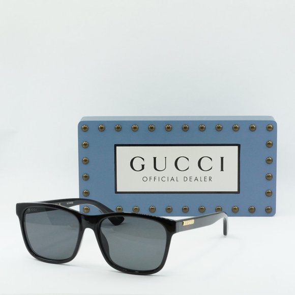 FINAL PRICE NEW GUCCI GG0746S 001 BLACK GREY UNISEX SUNGLASSES - Picture 2 of 11